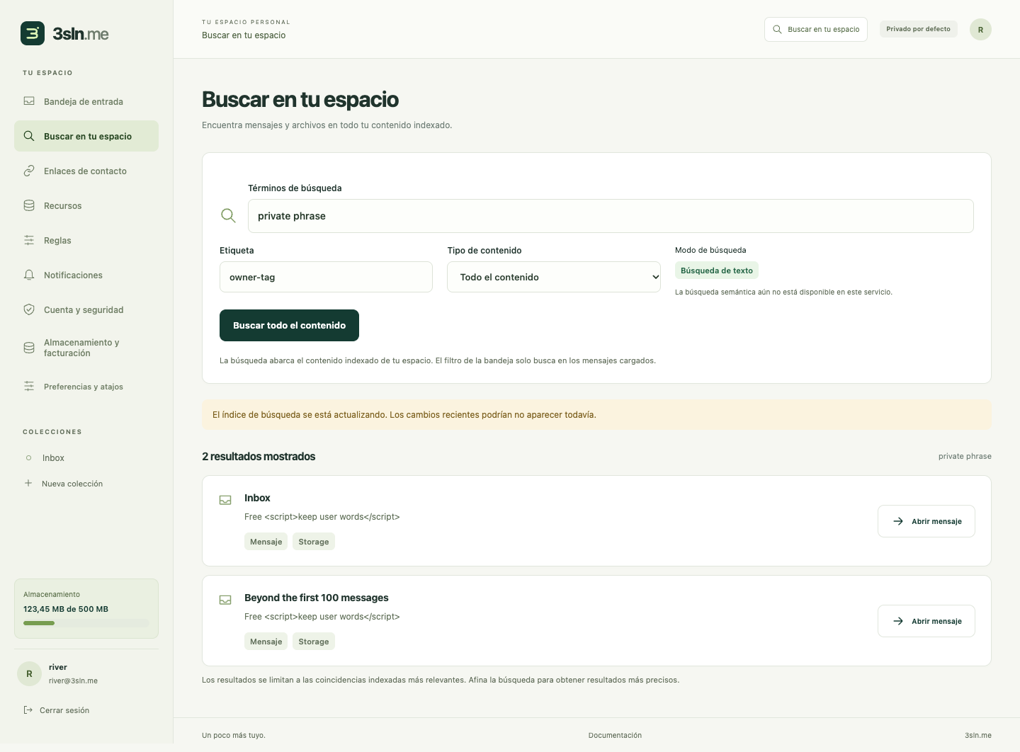 Account search